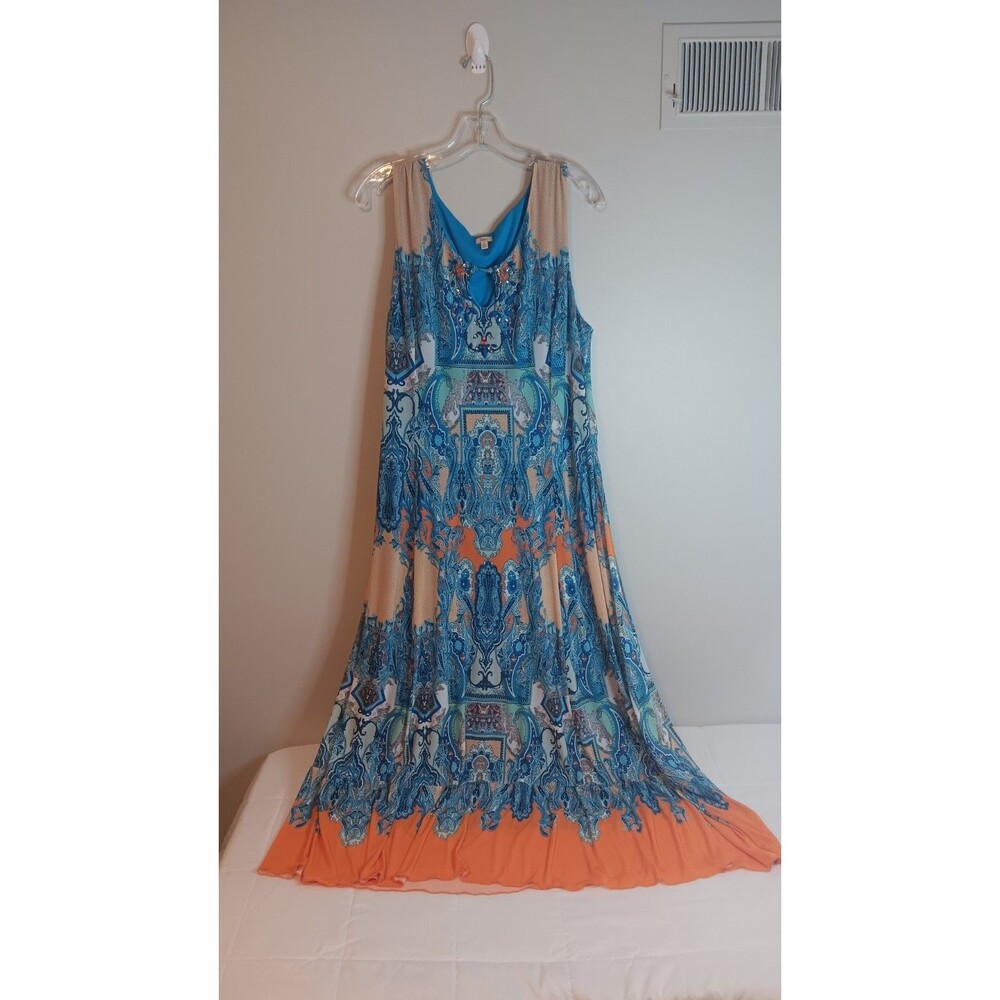 Reba Boho Maxi Dress Sequin Sz XL Hippie Indie Fully Lined